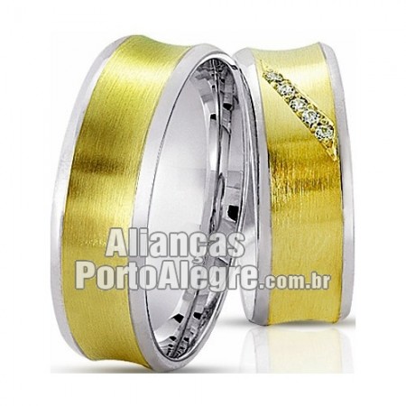 Alianças de noivado e casamento ouro 18k e prata Porto Alegre